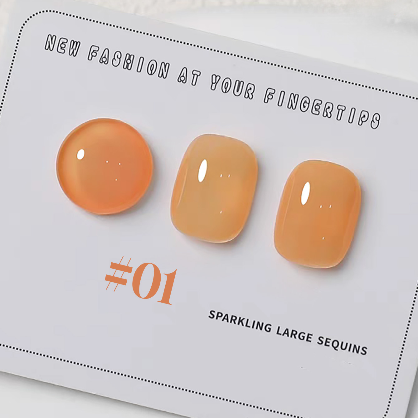 Nail Art Orange - 1-6 個 PSK 新マカロンキャンディーオレンジジェルネイルポリッシュドーパミンアイス透明ピンクグリーンブルーイエロージェルネイルアートネイル用品