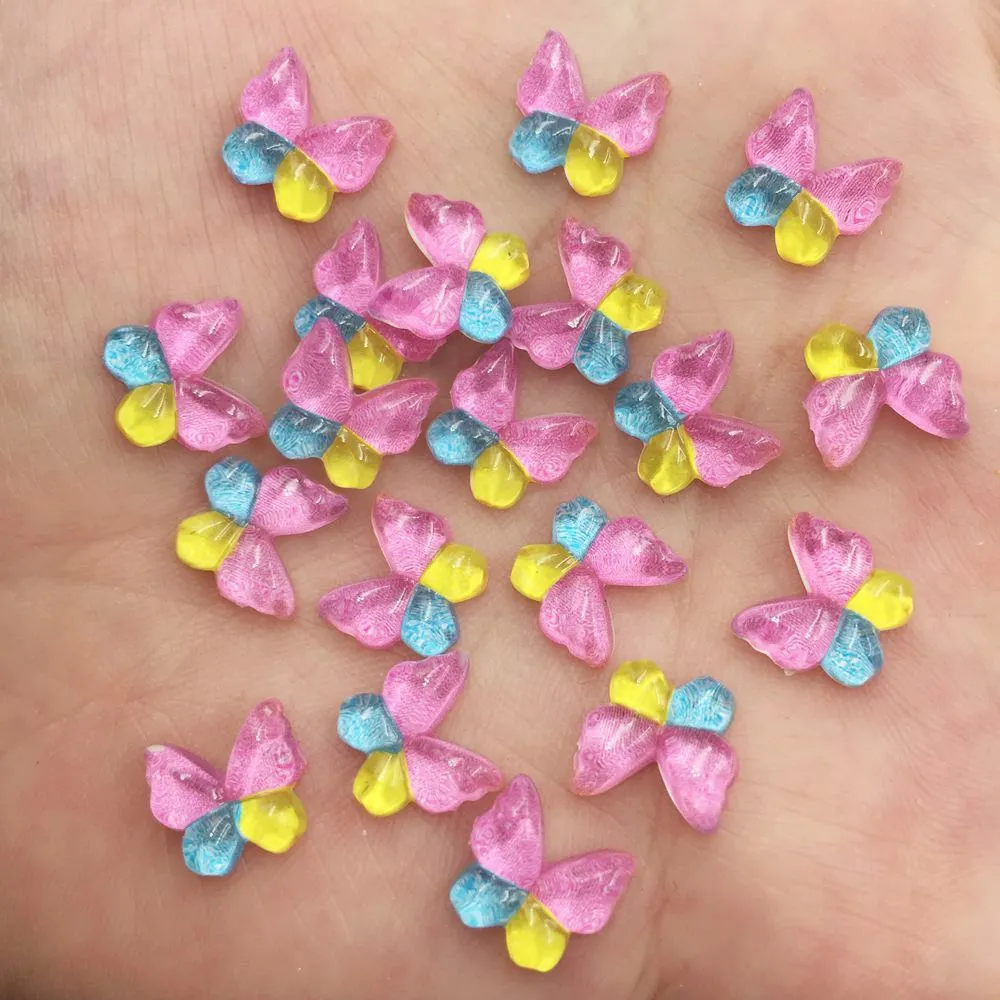 カワイイミニバタフライフラットバックラインストーン、レジング - Nail Art Overlay のレビューと価格