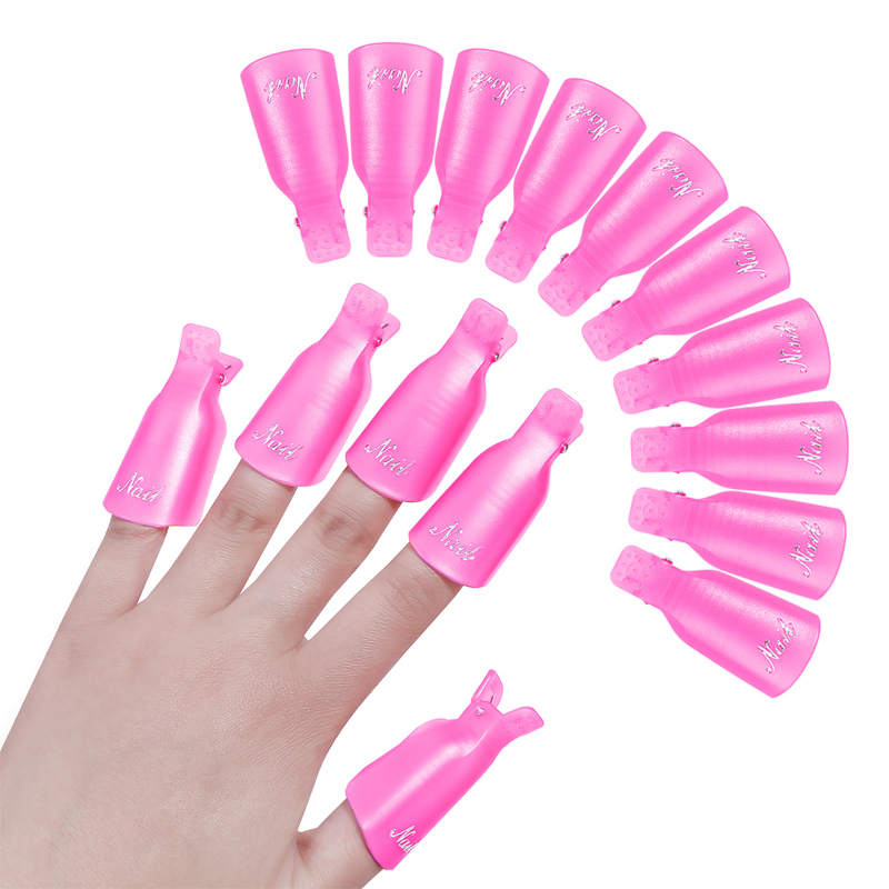 10個入り/袋 マニキュアアート ディップキャップクリップ  - Nail Art Gel Polish のレビューと価格