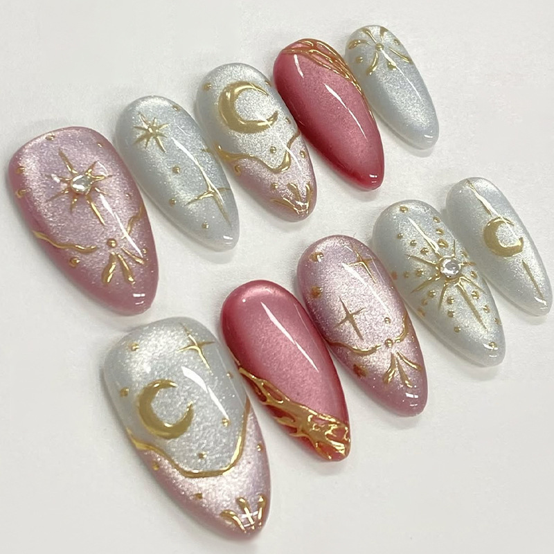 24個入り ゴールドスターライトスティック ネイルアート グ - Nail Art Overlay のレビューと価格