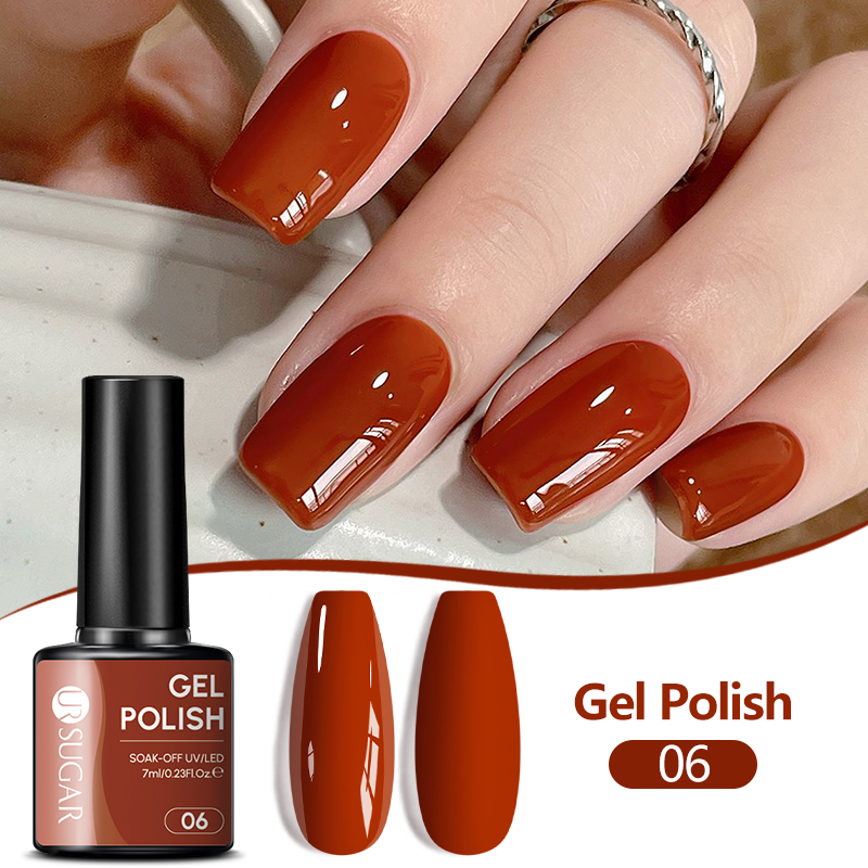 UR SUGAR 1/6個入り パンプキンオレンジレッド ジ - Nail Art Orange のレビューと価格