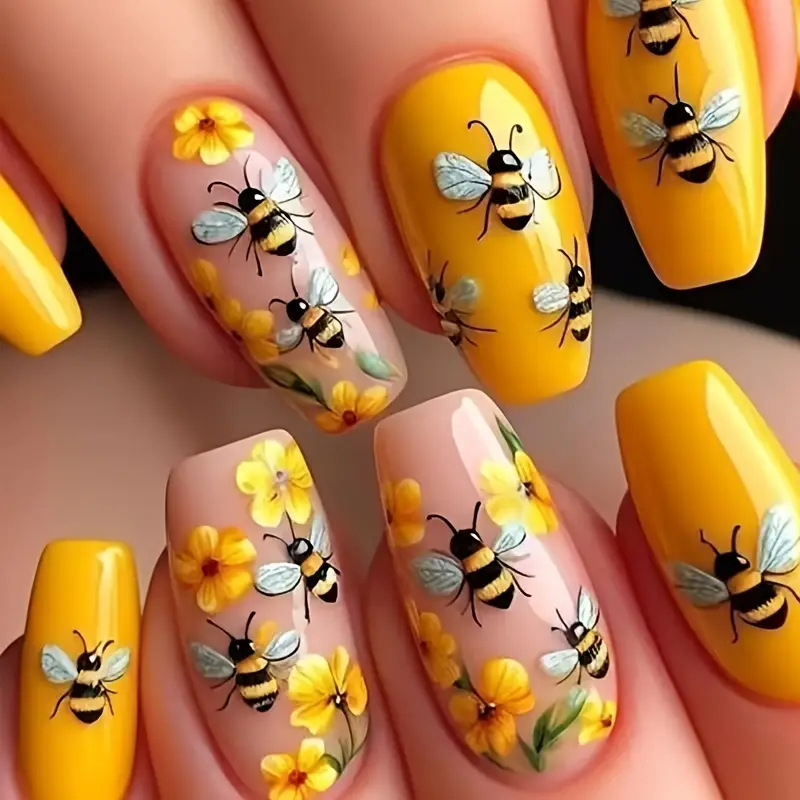 24枚入りヌードカラーつけ爪 ショートスクエア レインボーグ - Nail Art Love のレビューと価格