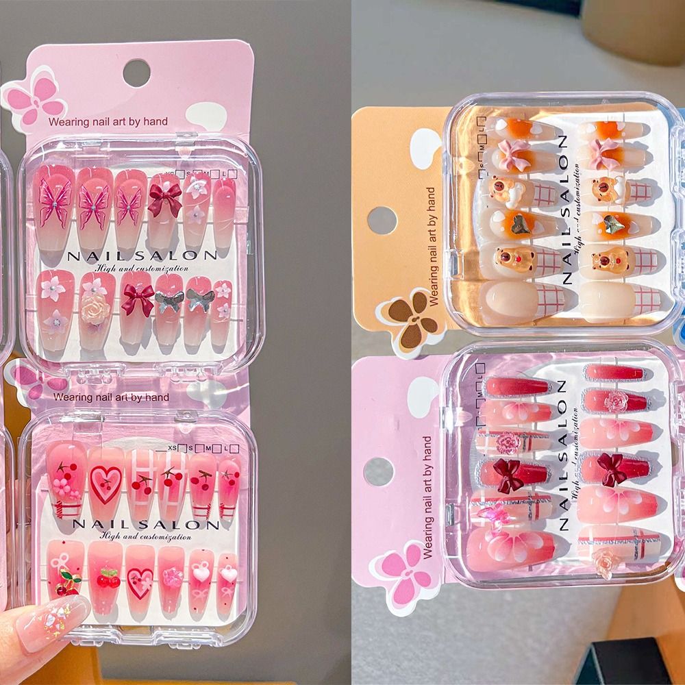 ホットな漫画風子供用ネイル、チェリーラブハートキュートなプレ - Nail Art Love のレビューと価格