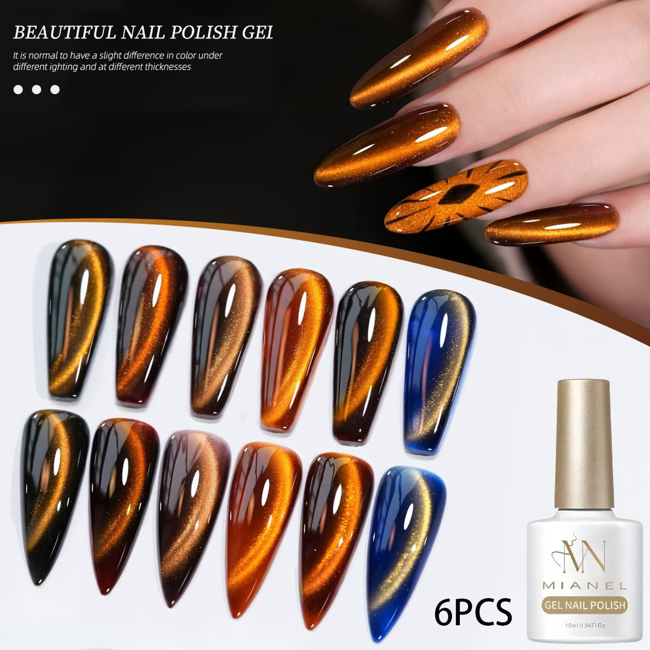 MN 10ML サンセットパピルキャットアイジェルネイルポリ - Nail Art Trend 2026 のレビューと価格