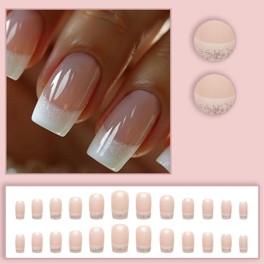 24枚入り/セット 中サイズ スクエア型 付け爪 女性用 ヌ - Nail Art Overlay のレビューと価格
