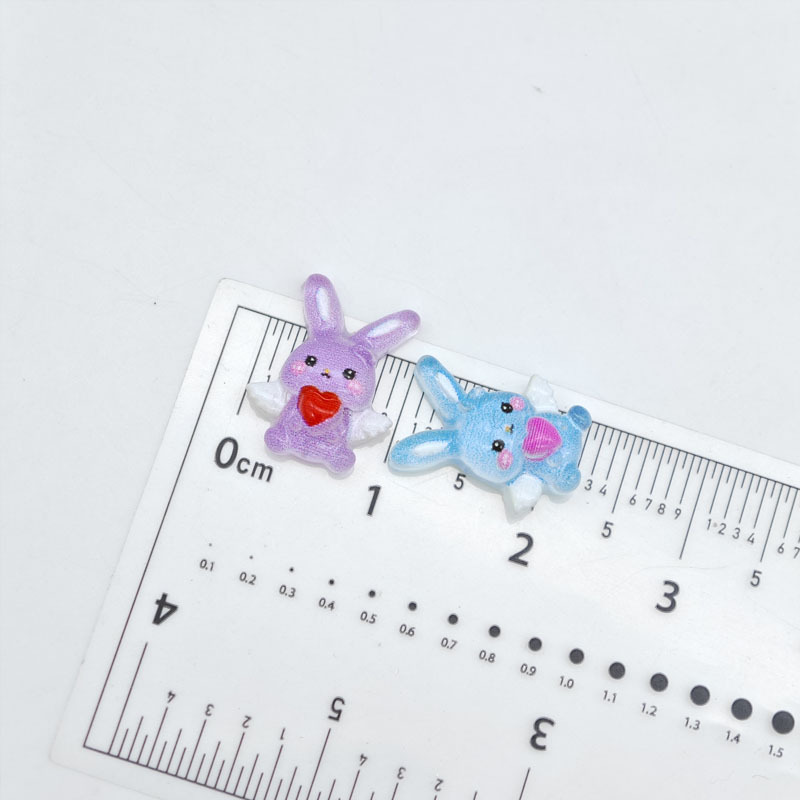 新しい可愛いエンジェルラブの漫画風ウサギのネイルアートアクセ - Nail Art Love のレビューと価格