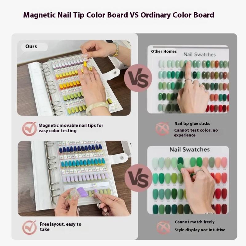 48/96/144/192色 マグネット式ネイルチップ見本帳 - Nail Art Overlay のレビューと価格