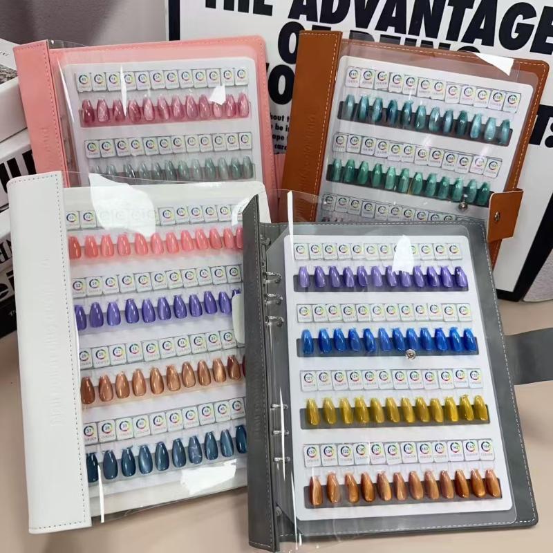 48/96/144/192色 マグネット式ネイルチップ見本帳 - Nail Art Overlay のレビューと価格