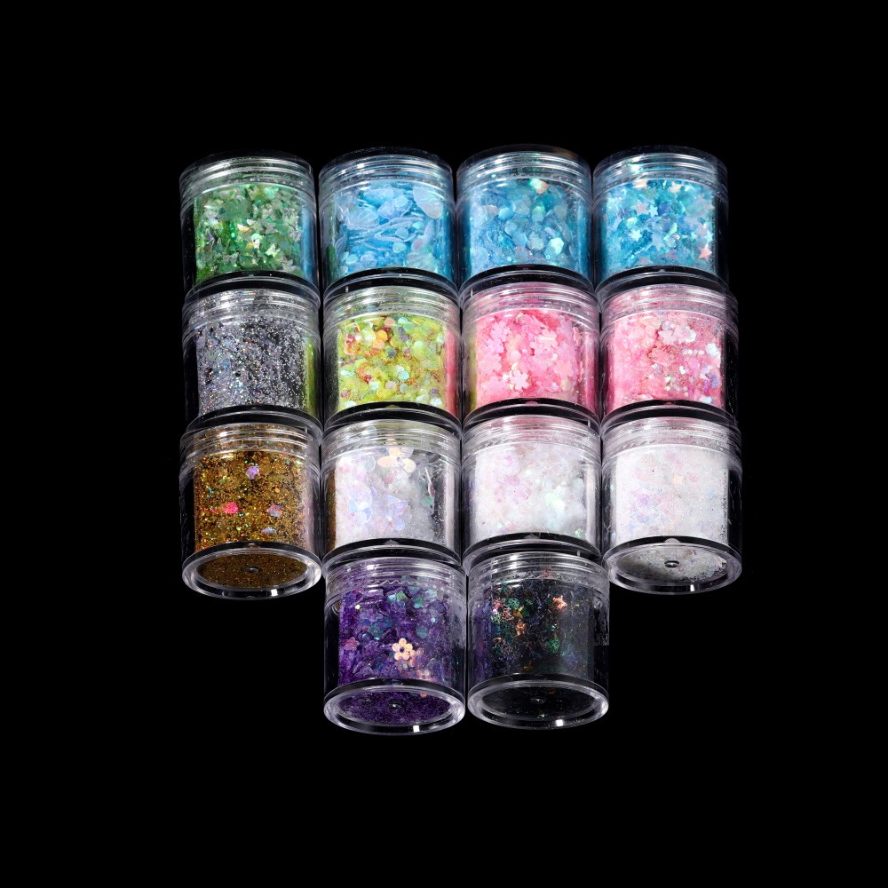 エポキシ樹脂充填,10ml/ボックス,カラーグリッター,日曜 - Nail Art Overlay のレビューと価格