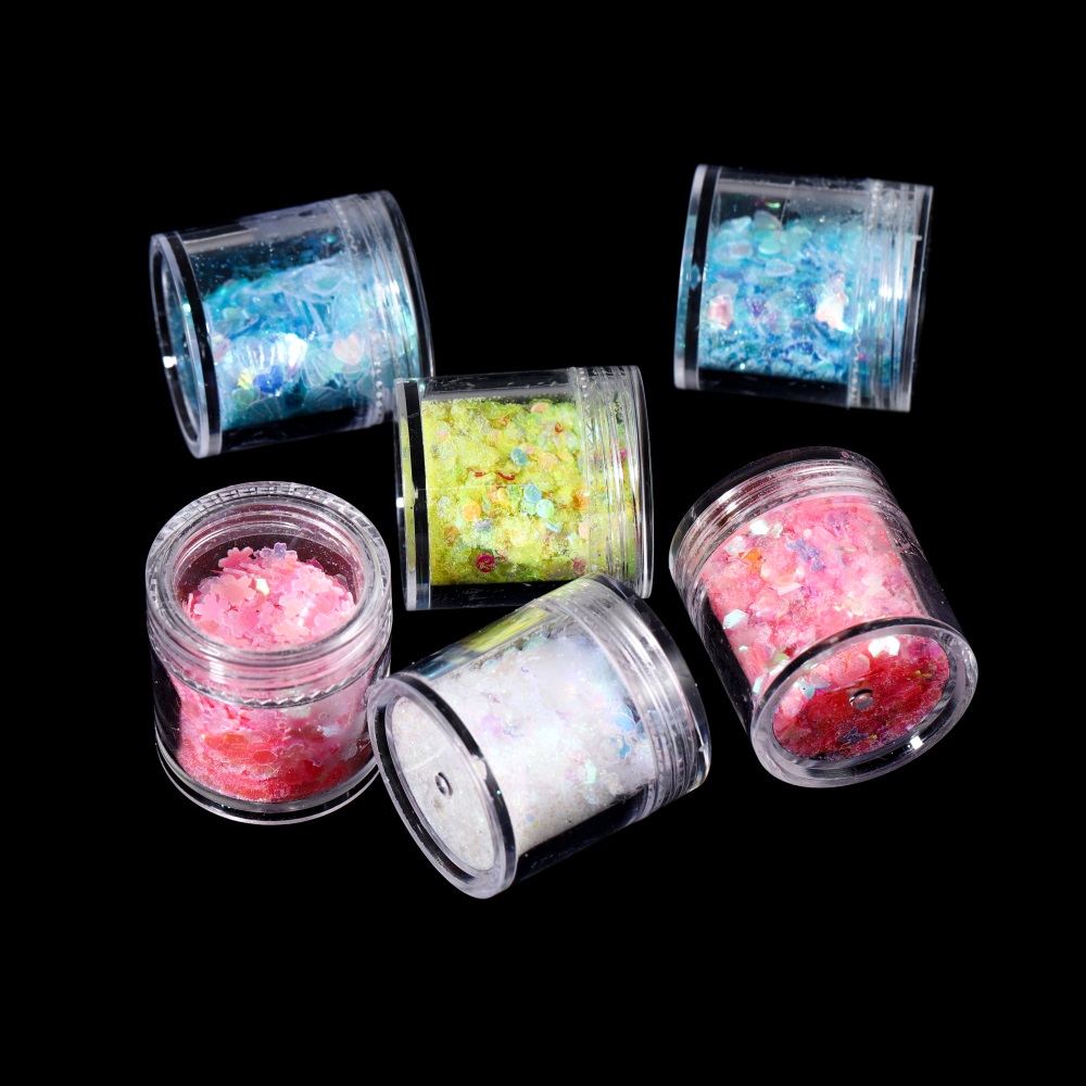 エポキシ樹脂充填,10ml/ボックス,カラーグリッター,日曜 - Nail Art Overlay のレビューと価格