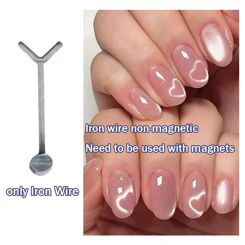 1/4個入りY字型ハート型マグネット補助ツール、ネイルマグネ - Nail Art Love のレビューと価格