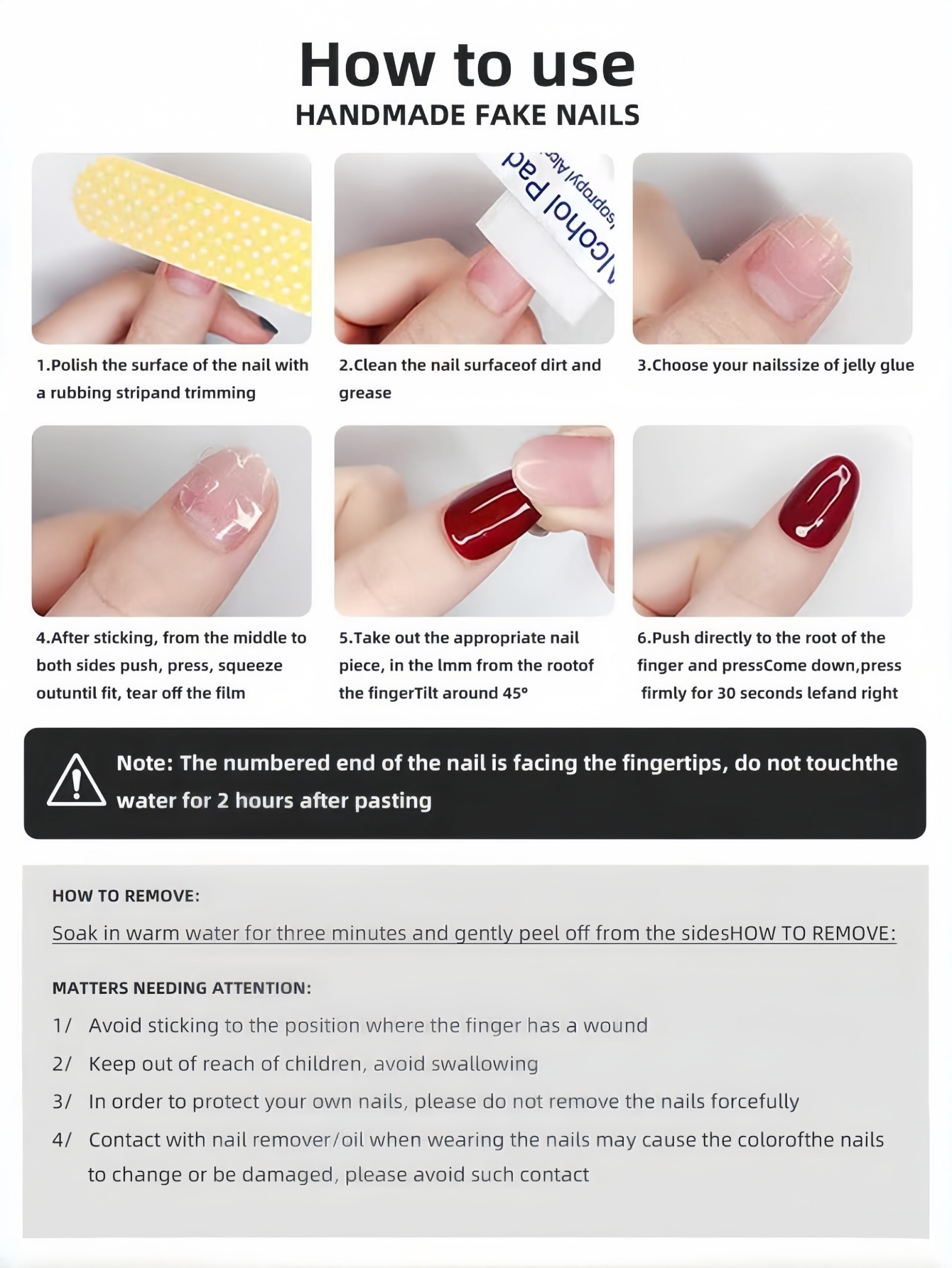 10本のアーモンド型ネイル、黒と白のゴシックラビットチェーン - Nail Art Overlay のレビューと価格