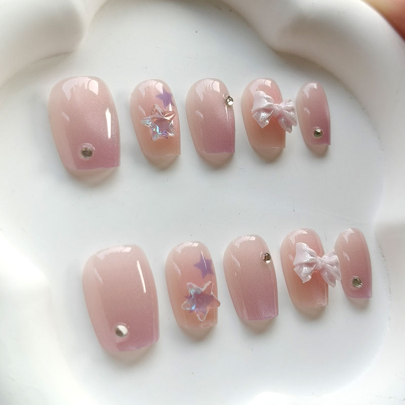 10個入り ティーンガールファッション キュートなピンクパー - Nail Art Love のレビューと価格