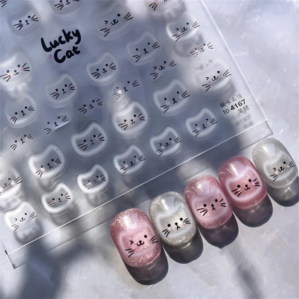 白いハロー染め猫顔カップ黒オレンジおもちゃ傘ラブハートキティ - Nail Art Orange のレビューと価格