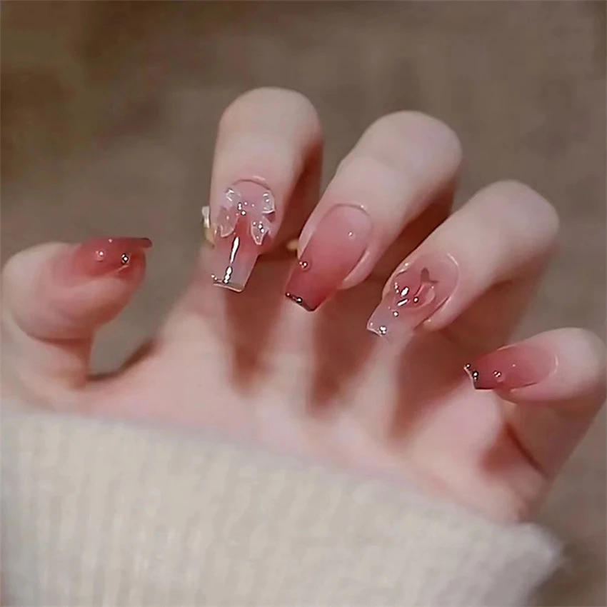 人工蝶ネクタイ,正方形,マニキュアアクセサリー,バレリーナ, - Nail Art Love のレビューと価格