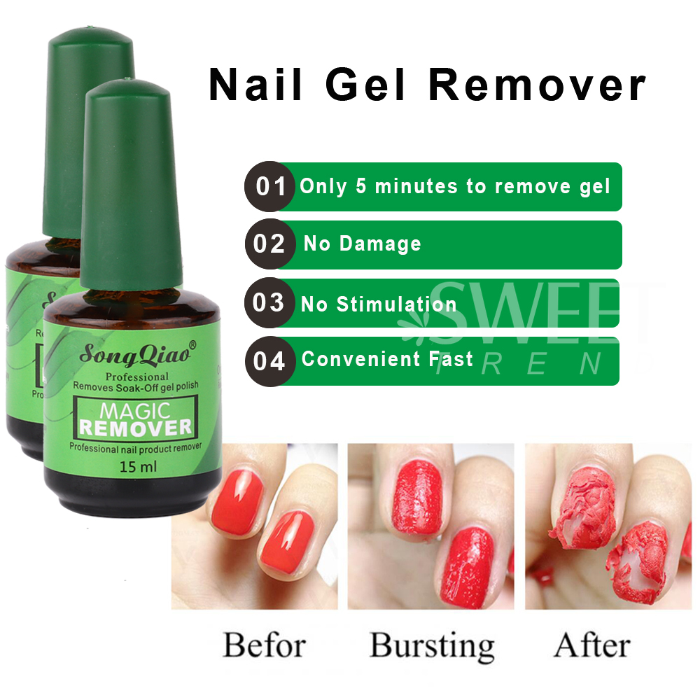1/2/3個入り 15ml ネイルリムーバー バーストジェル - Nail Art Gel Polish のレビューと価格